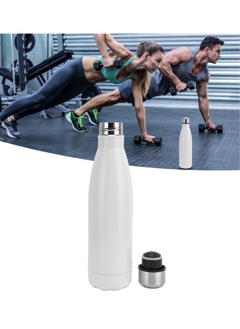 Generic - Stainless Steel Water Bottles Easy to Clean Cola Shape Thermal Flask Rustproof for School Outdoor Sports for Camping Hiking Travel-750ML - Image 1