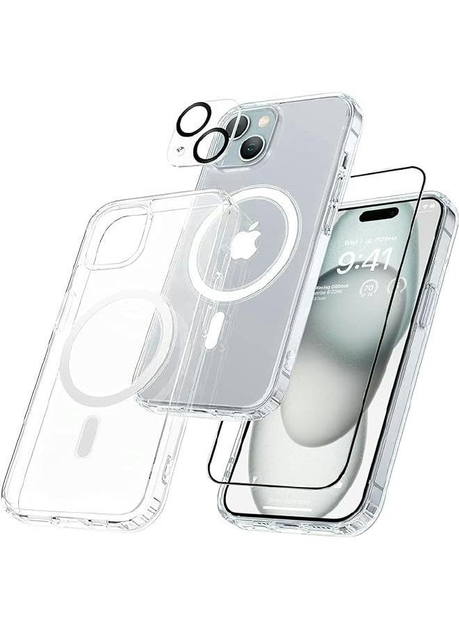 S-TOP - Full protection package for iPhone 15, complete protection for your device against scratches and falls (7in1), original package from S-TOP - Image 1