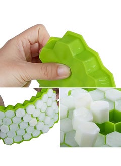Y&D 2 Pack Silicone Molds of Ice Cube Trays with Lid Flexible 4-Ice Trays BPA Free  - Image 2