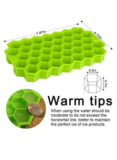 Y&D 2 Pack Silicone Molds of Ice Cube Trays with Lid Flexible 4-Ice Trays BPA Free  - Image 5