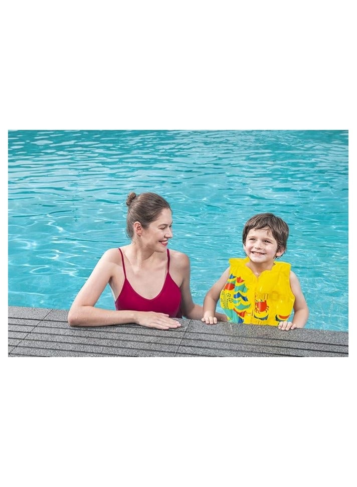 Bestway Bestway Inflatable Kids Swim Vest - Float Vest, Swim Training Aid for Children, Boys & Girls, Yellow (3-6 Years) - Image 2