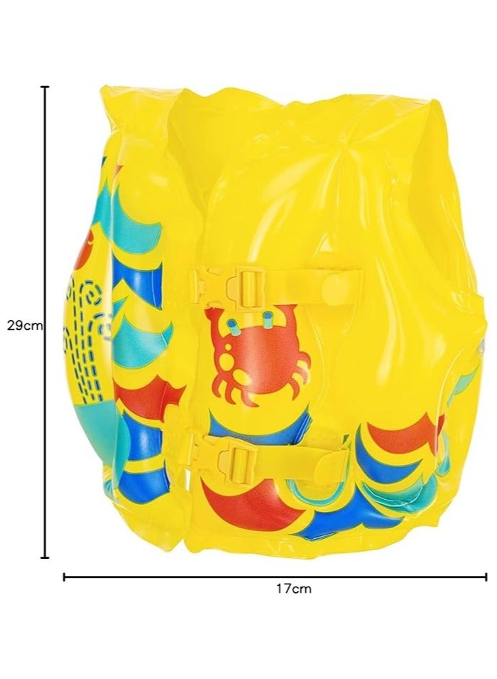 Bestway Bestway Inflatable Kids Swim Vest - Float Vest, Swim Training Aid for Children, Boys & Girls, Yellow (3-6 Years) - Image 3