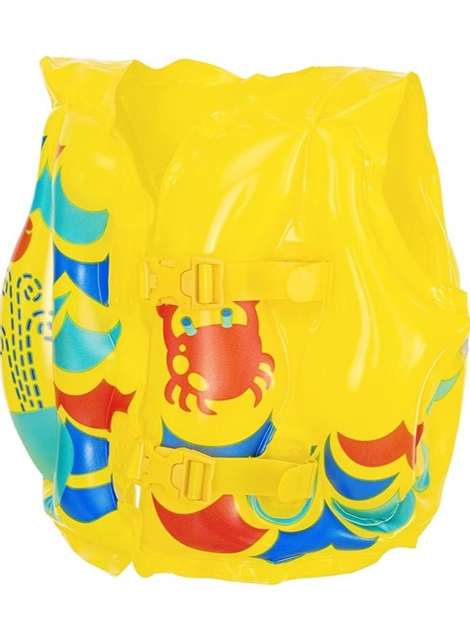 Bestway Bestway Inflatable Kids Swim Vest - Float Vest, Swim Training Aid for Children, Boys & Girls, Yellow (3-6 Years) - Image 5