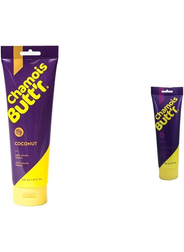 Chamois Butt'r - Chamois Buttr Coconut AntiChafe Cream 8 Ounce Tube  Her AntiChafe Cream 8 ounce tube - Image 1