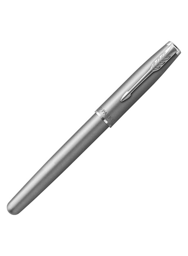 Parker sonnet stainless steel sandblasted| chrome trim| fountain pen| gift box| 9934, 2146874 - Image 3