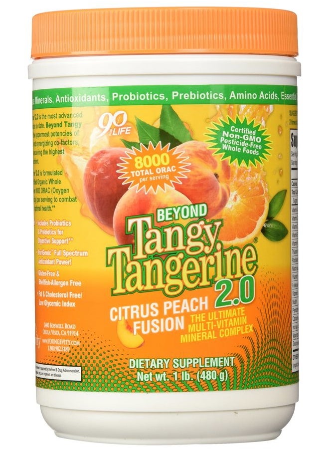 youngevity Beyond Tangy Tangerine 2.0 CITRUS PEACH FUSION - 480 G CANISTER  - Image 1