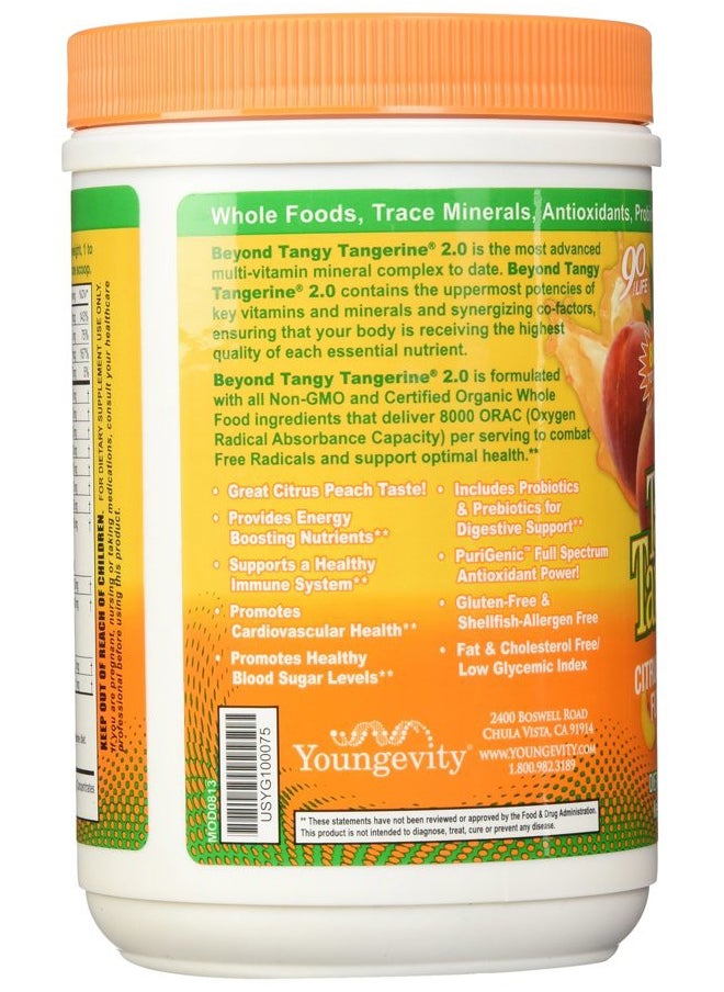 youngevity Beyond Tangy Tangerine 2.0 CITRUS PEACH FUSION - 480 G CANISTER  - Image 4