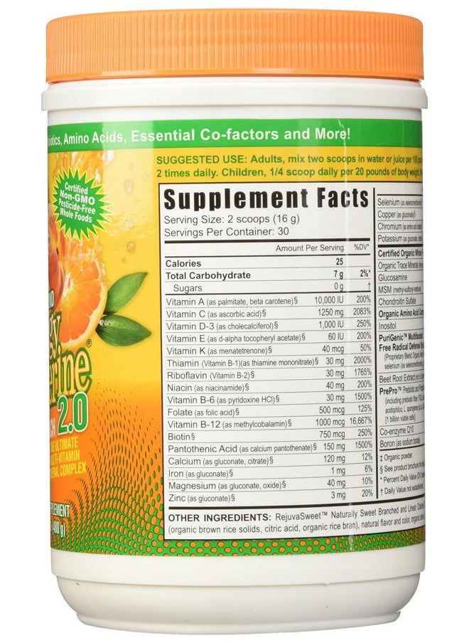 youngevity Beyond Tangy Tangerine 2.0 CITRUS PEACH FUSION - 480 G CANISTER  - Image 2