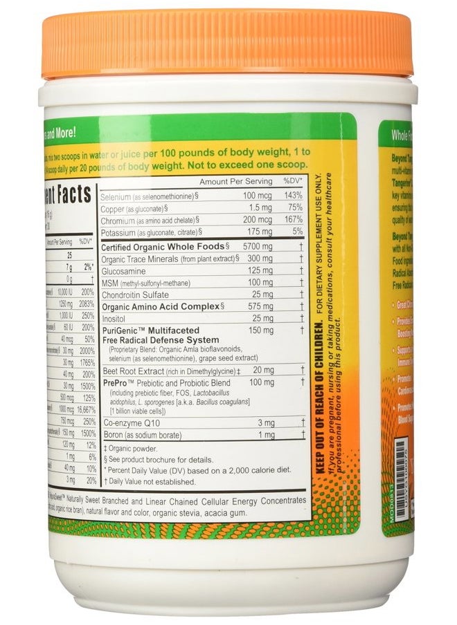 youngevity Beyond Tangy Tangerine 2.0 CITRUS PEACH FUSION - 480 G CANISTER  - Image 3