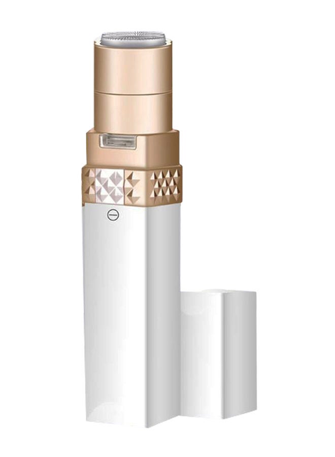 نيبمينينت جهاز كهربائي صغير الحجم لإزالة شعر الوجه والجسم بتصميم على شكل أحمر شفاه ذهبي/ أبيض