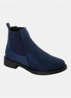 XO Style Leather Ankle Boot 1043-Navy-Su  - Image 1