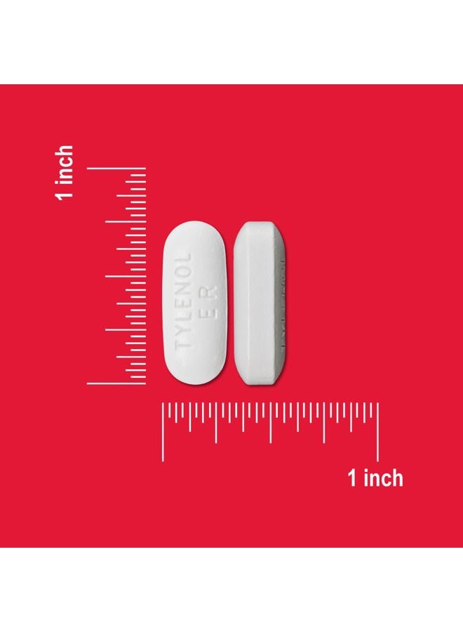 Tylenol أقراص ممتدة المفعول لتسكين آلام التهاب المفاصل لمدة 8 ساعات، 650 مجم أسيتامينوفين، مسكن لآلام المفاصل وخافض للحرارة، مسكن للألم عن طريق الفم لالتهاب المفاصل وآلام المفاصل، 225 قرصًا - Image 2