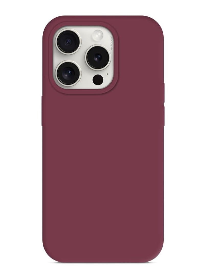 YJS iPhone 15 Pro Max Case 6.7 Inch Liquid Gel Silicone iPhone 15 Pro Max Cover Inside Microfiber Soft Silky Touch Anti-Scratch Thin Shockproof Cover Compatible with iPhone 15 Pro Max - Image 1