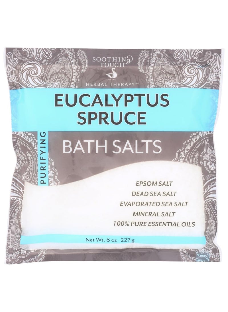 Soothing Touch - Soothing Touch Spruce Bath Salts Pouch Eucalyptus 8 Ounce - Image 1