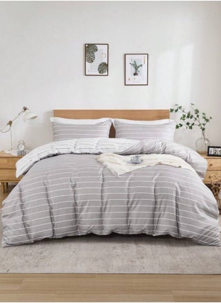 King size 6 pieces Bedding Set without filler, Posh Stripe Design. - pzsku/ZDF82AFF410B87EBF6A23Z/45/_/1740326692/2e0df47a-0bf1-42ba-8970-46dc8e53b624