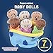 Constructive Playthings 6Piece Expression Plush Baby Dolls Set for Social Emotional Learning Plush Multicultural Sensory Cloth Babies Toy Set Multicolor - Image 4