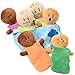 Constructive Playthings 6Piece Expression Plush Baby Dolls Set for Social Emotional Learning Plush Multicultural Sensory Cloth Babies Toy Set Multicolor - Image 3