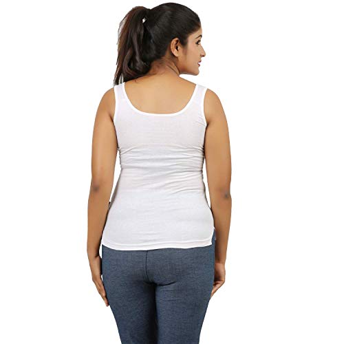 Neoteric Women's Super Combed Cotton Tank Top | Slim Fit Solid Design | Fabulous Inners for Everyday Wear | 100% Rich Color Fresh Fabric | Quick Dry, Stay New Comfort | Regular Fit Pack of 5 (90CM) - Image 5