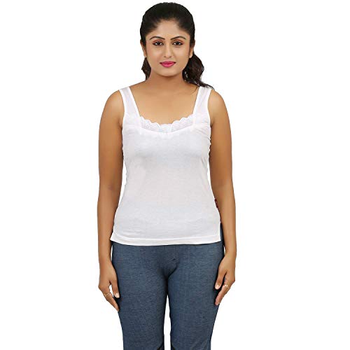 Neoteric Women's Super Combed Cotton Tank Top | Slim Fit Solid Design | Fabulous Inners for Everyday Wear | 100% Rich Color Fresh Fabric | Quick Dry, Stay New Comfort | Regular Fit Pack of 5 (90CM) - Image 4