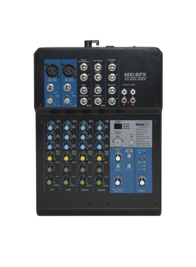 Unistar MXi.6FX 6 Input Mixer , 24-bit Digital FX Processor - Image 1
