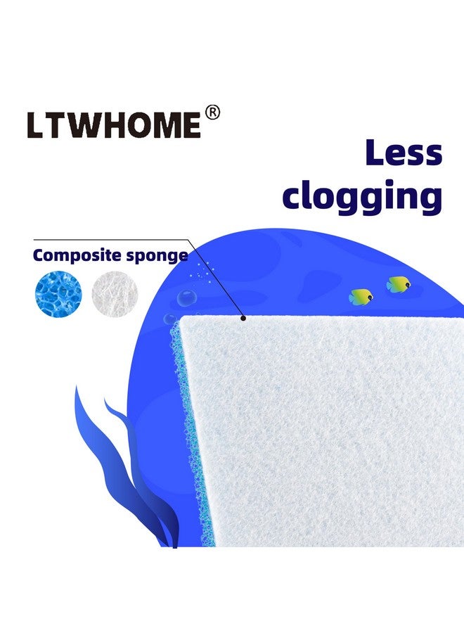 LTWHOME Compatible Poly Foam Pad Replacement for Fluval C3 Power Filter, Fluval C Clip-On Filter Foam (Pack of 10) - Image 3