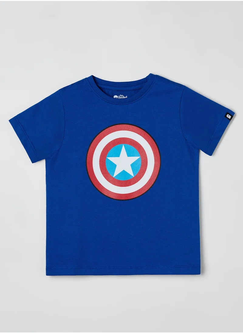 The Souled Store The Souled Store Official Captain America T-shirt for Kids and Boys