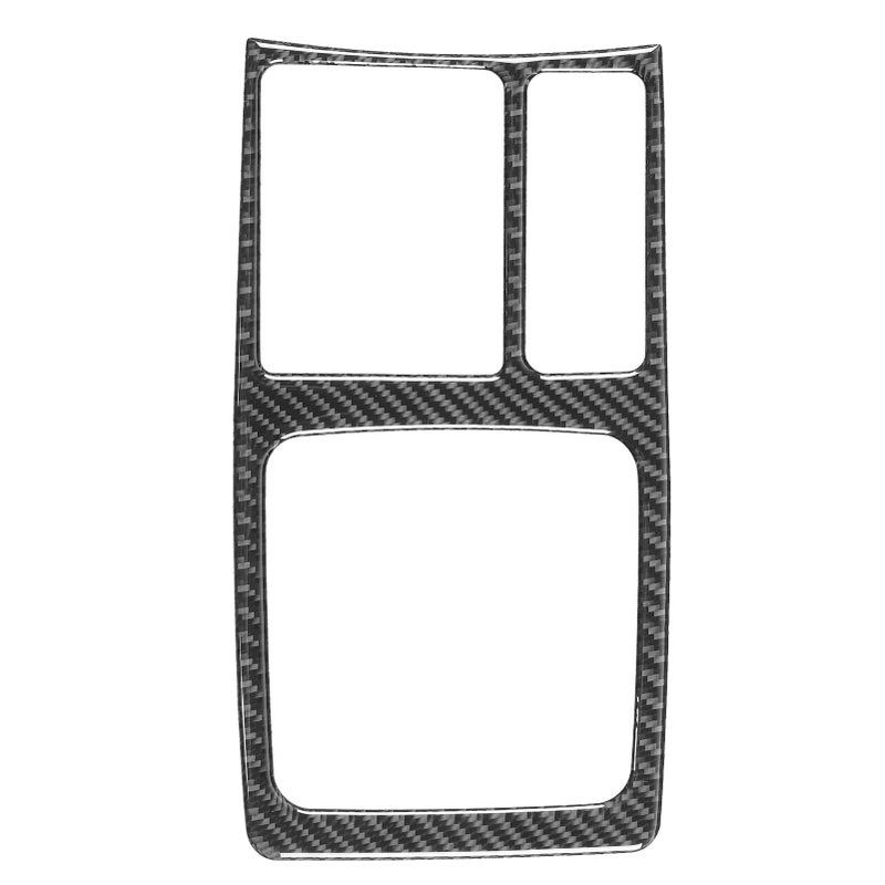 Carbon Fiber Gear Shift Panel Cover Interior Trim Decoration Fit for Mitsubishi Lancer DE ES 2008‑2016 - Image 1