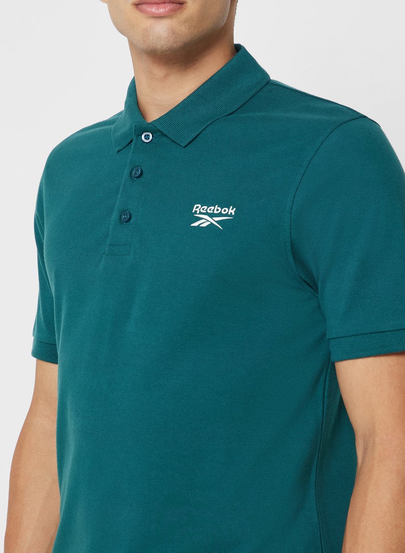 ريبوك قميص بولو مطرز بلهيب - Image 3