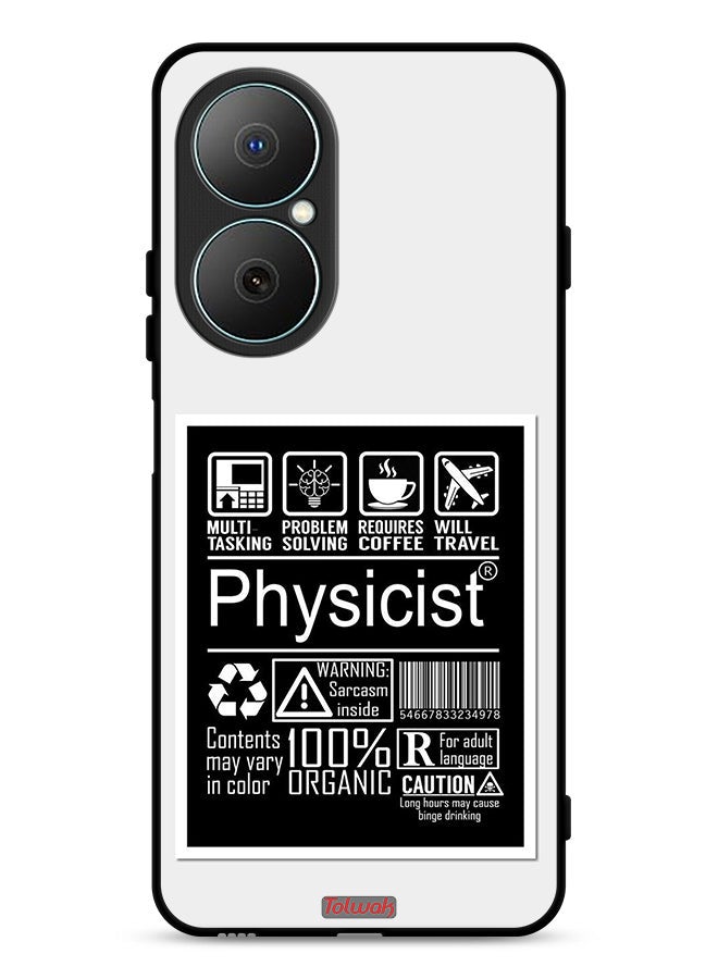 Tolwak Huawei Nova Y73 Protective Case Cover Physicist Sticker