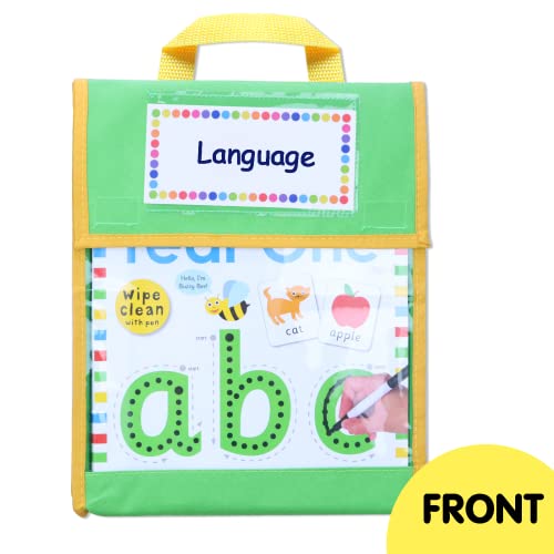 EAMAY Book Pouches for Kids, Clear Pocket Reading Bags for Classroom,â€“ Send Home Books and Homework in Book Buddies Bags â€“ Stitched-On Handle, Colorful(10" x 12")-Set of 4 - Image 3