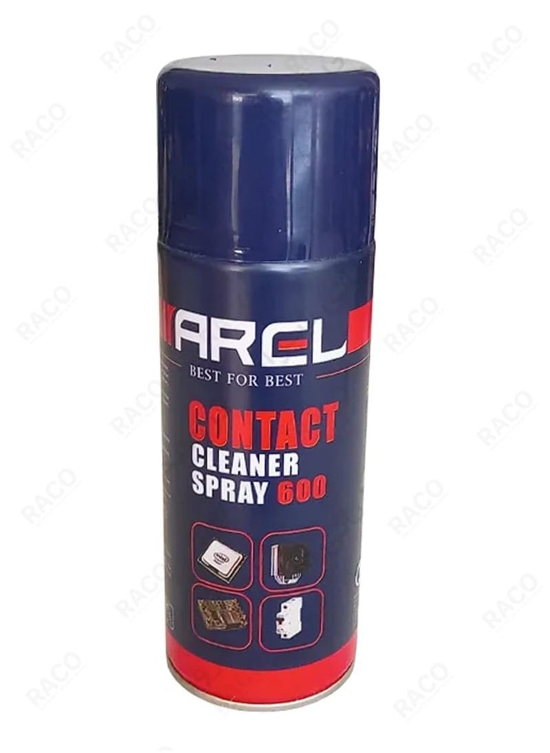 RACO RACO Arel Contact Cleaner Spray 600 Fast-Drying Electrical Cleaner for Electronics, Switches, Circuit Boards, and Connectors | Residue-Free Formula, Removes Dust, Dirt, and Oxidation, 450ml  - Image 2