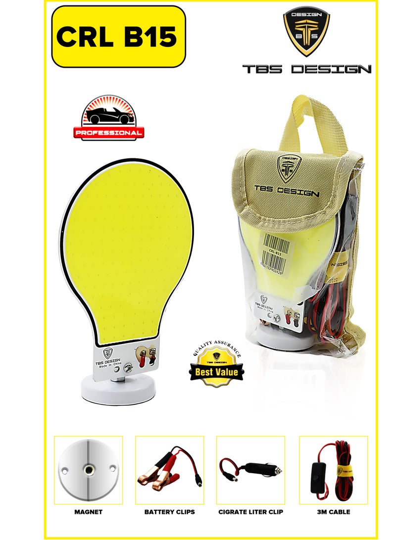 TBS DESIGN TBS  CRL-B15 360° Light Portable Work Light LED Camping Lantern Multicolor with Magnetic Base - Image 3