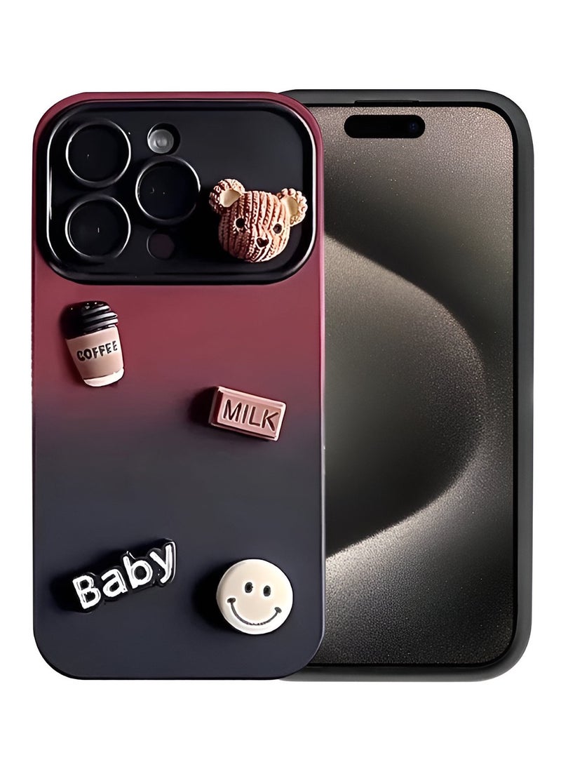 Mida - iPhone 14 Pro Case with Modern Gradient Design, Shock and Scratch Protection, Featuring Unique 3D Elements - Image 1