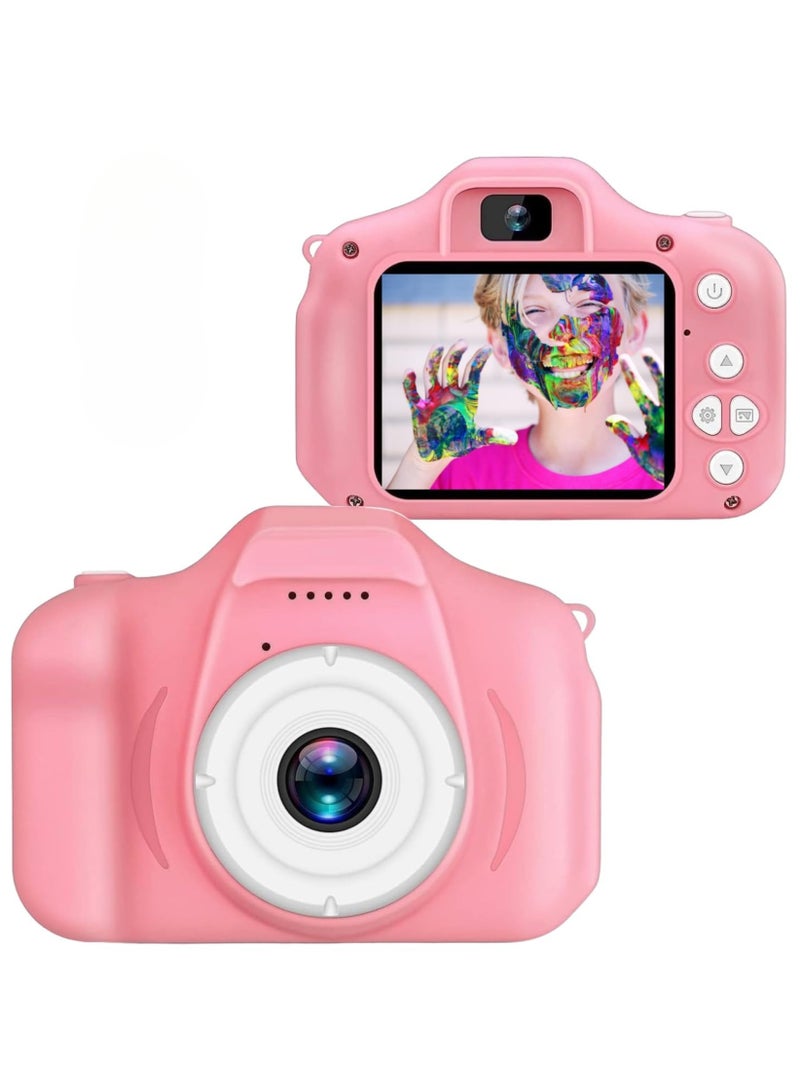 ECVV Kids Digital Toy Camera for Boys and Girls 3-14yrs with 3MP,2inch LCD Screen,HD 1080p Video and Games. Birth Day, Festival, for Kids. (Pink) - Image 1
