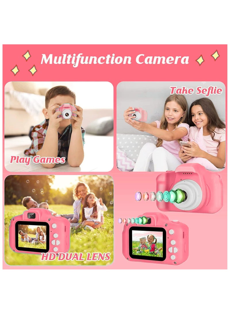 ECVV Kids Digital Toy Camera for Boys and Girls 3-14yrs with 3MP,2inch LCD Screen,HD 1080p Video and Games. Birth Day, Festival, for Kids. (Pink) - Image 4