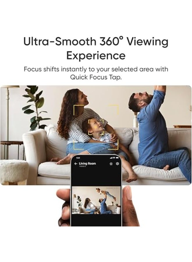 إيوفي كاميرا داخلية E30 الجيل الأحدث من يوفي، كاميرا مراقبة 4K UHD مناسبة للحيوانات الأليفة/الكلاب/الأطفال مع تطبيق للموبايل ورؤية ليلية ملونة وتتبع تلقائي للبشر والحيوانات - Image 3