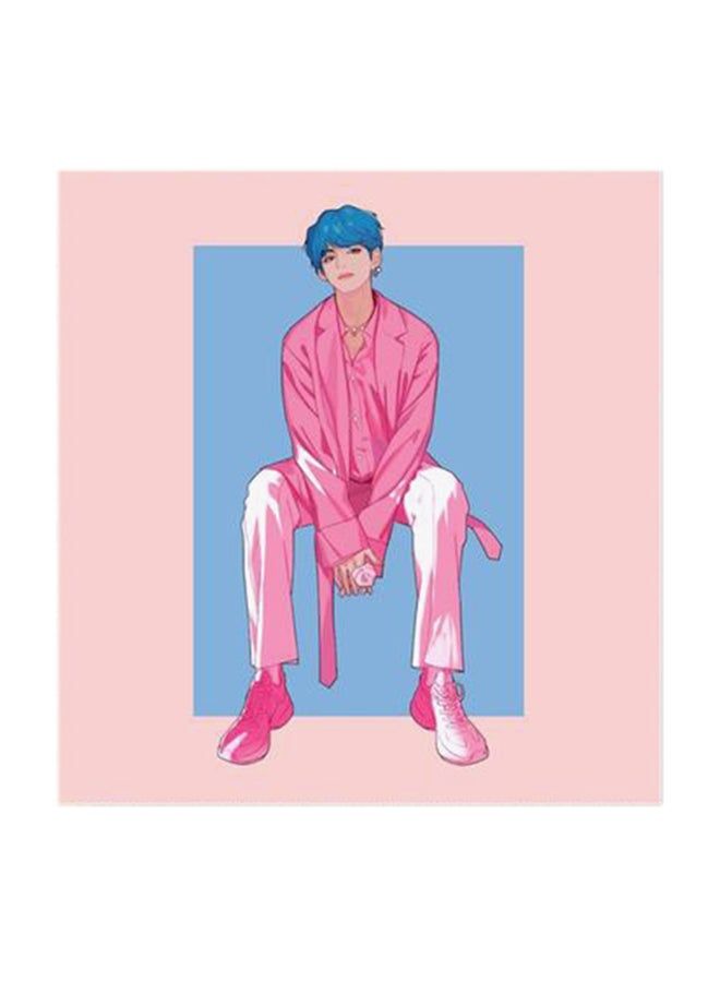 RYN BTS Boy Band MDF Wall Art Multicolour 30x30centimeter - Image 1