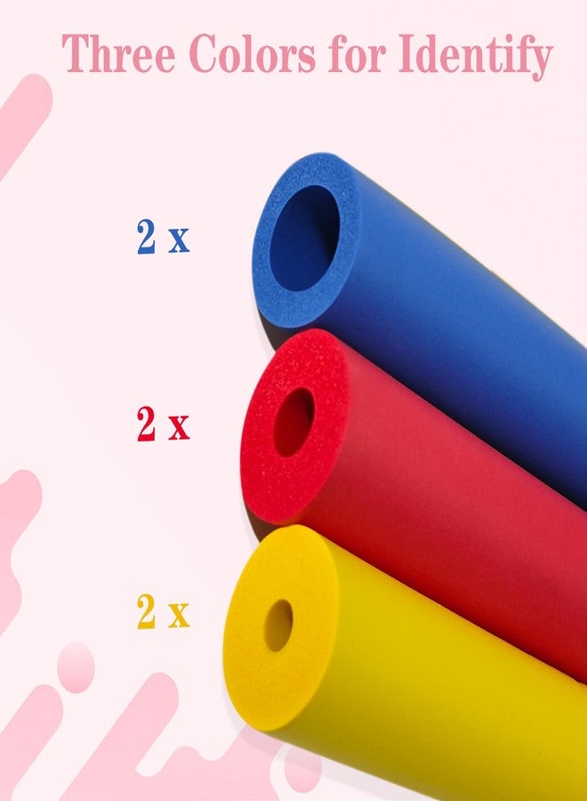 HEYLEAYAR Foam Grip Tubing, 6Pcs Adaptive Utensils Grip Tubing, Ideal Grip Aid for Pens, Handicapped, Arthritic，Elderly - Image 2