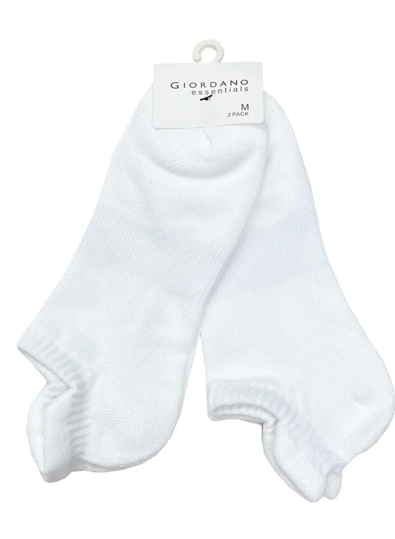 Unisex 2‑Pack Low Cut Ped Socks with Soft Stretch Comfort