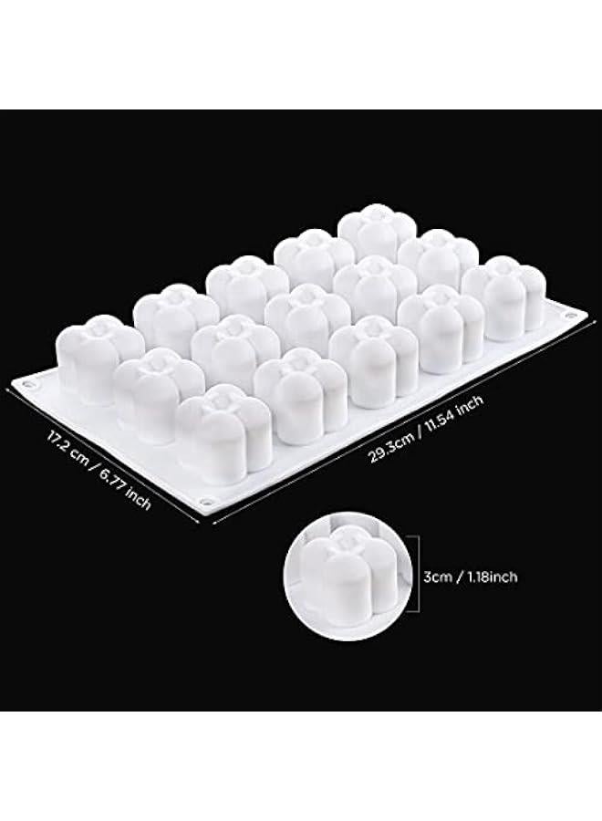 RYNX Silic Candle Molds Cute Ball Square Wax Soap MoldDIY Candles Mould 3D Silic Mold 3D Mould Craft Soap MoldsBalls Sphere Mold Baking Mousse Cake for Cupcake Dessert Decorating Tools - Image 2