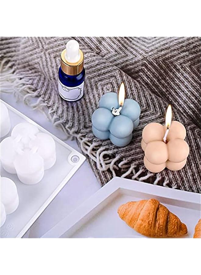 RYNX Silic Candle Molds Cute Ball Square Wax Soap MoldDIY Candles Mould 3D Silic Mold 3D Mould Craft Soap MoldsBalls Sphere Mold Baking Mousse Cake for Cupcake Dessert Decorating Tools - Image 5