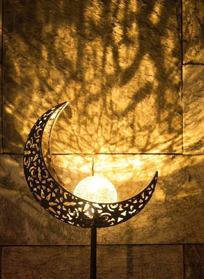 ضوء القمر الشمسي,المصابيح الشمسية في الهواء الطلق,أضواء الحديقة الشمسية,ديكور الفناء المعدني فن حديقة الملحقات,الديكورات في الهواء الطلق للشرفة,الفناء,العشب,الفناء,الفناء - Image 3