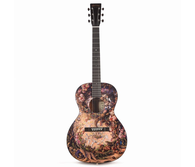 Martin 00LOLIVER Oliver Acoustic Guitar - Julie Heffernan's "Self-Portrait as Arms and the Men" - Image 3