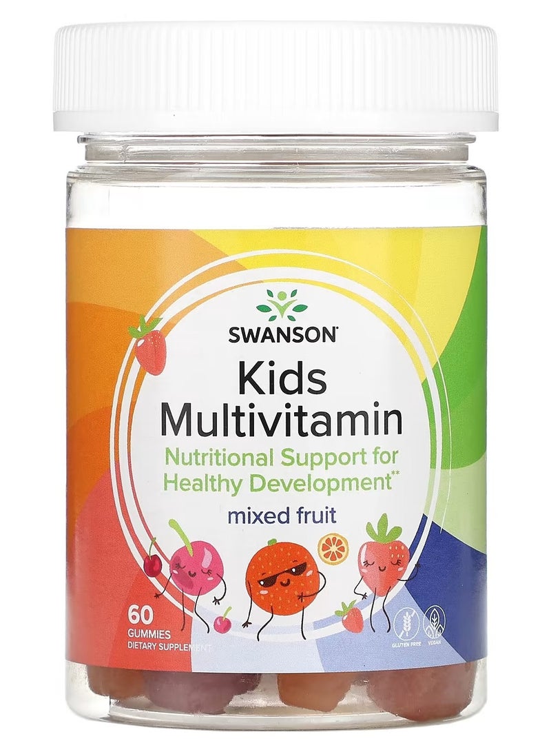Swanson, Kids Multivitamin, Mixed Fruit, 60 Gummies