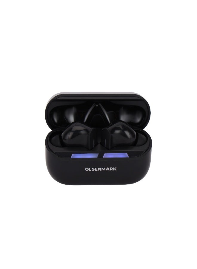 Olsenmark سماعة موسيقية لاسلكية من أولسن مارك – OMHP1050 | بلوتوث 5.4، شحن USB نوع-C، علبة 300mAh، تحكم باللمس | صوت جهير قوي، 6 ساعات وقت تشغيل | أبيض، ضمان لمدة سنتين - Image 2