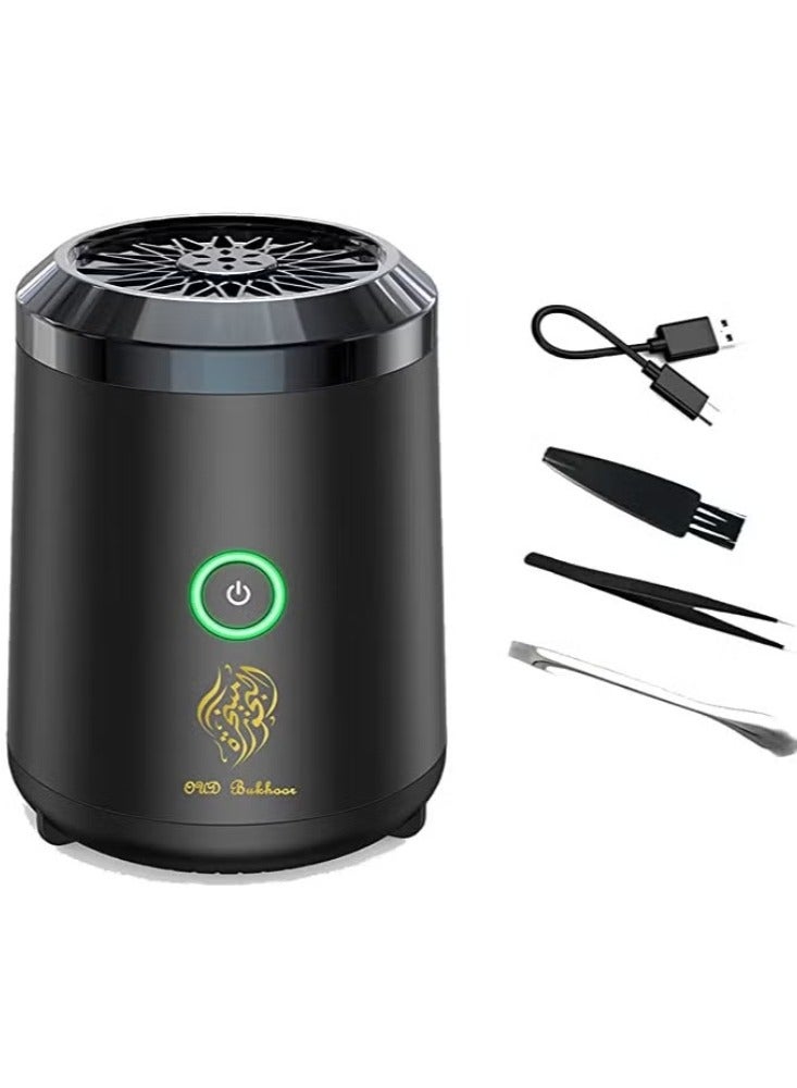 Dreamzon Electric Oud Incense Bukhoor BK-18 USB Mini Type-C Power Rechargeable Incense Burner For Car Home Desert Camping And Travel - Image 1