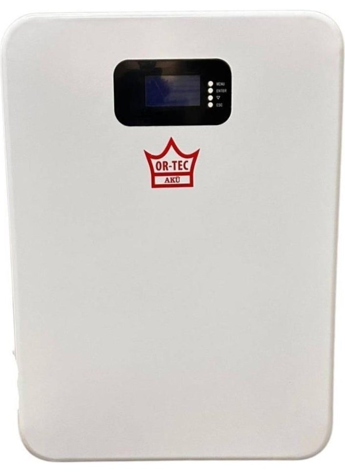 Or-Tec - 51.2 100AH Lifepo4 Wall Mount Storage Lithium Battery 5120 Wh - Image 1
