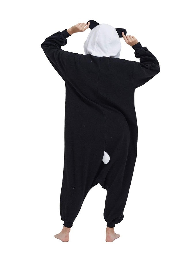 DarkCom Animal Onesie for Kids,Flannel Cosplay Panda Halloween Costume Parent-Child Sleepwear for Girls Boys 10-11 Years - Image 5