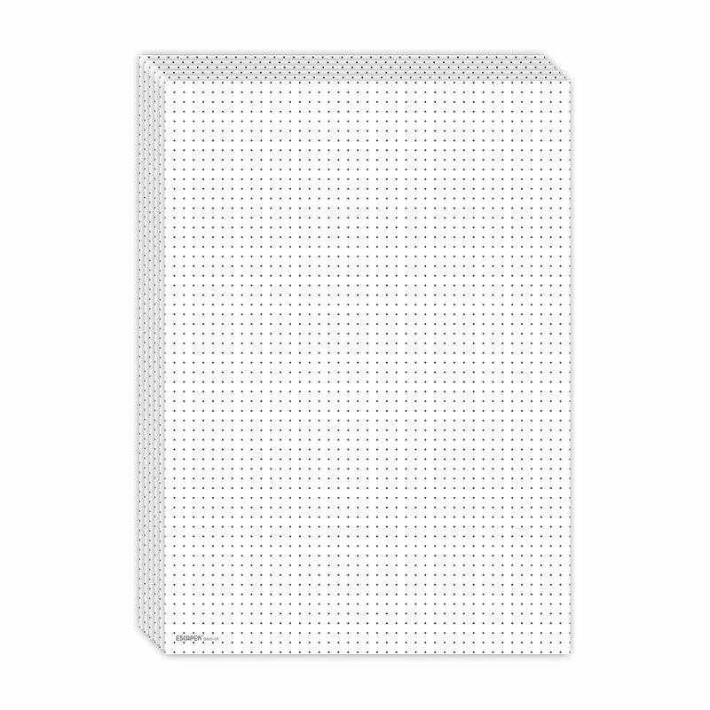 ESCAPER ورقة شبكية نقطية، حجم A4، جودة ورق 90 GSM، طباعة على الجانبين، أوراق غير مثقوبة للاستخدام في التدوين، الرسم، التصميم، الرسوم البيانية، الرسم الفني والاستخدام المكتبي - Image 1