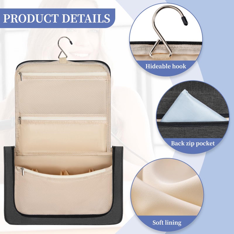 WELIDAY Travel Storage Bag Compatible with Dyson Airwrap Styler, Portable Travel Organizer for Hair Curler and Attachment with Multi-pockets(Black) - Image 3